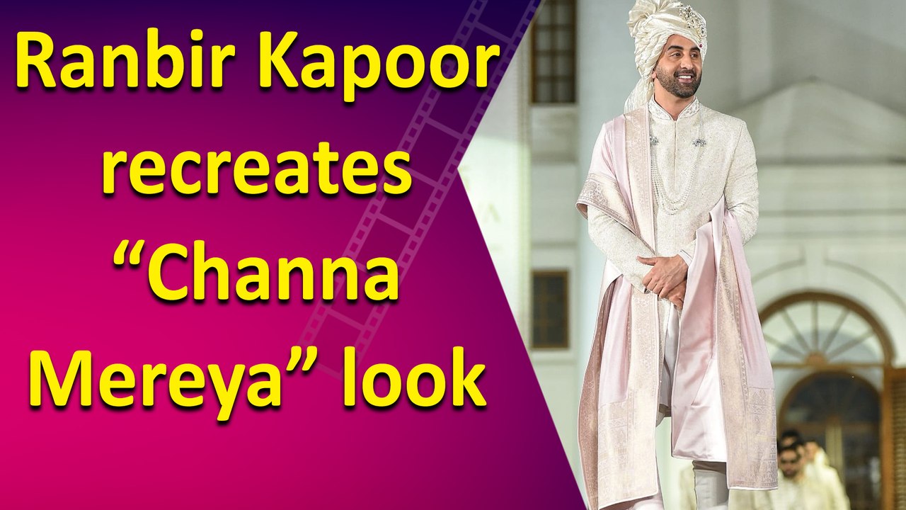 Ranbir Kapoor recreates “Channa Mereya” look, turns into regal groom for a fashion show