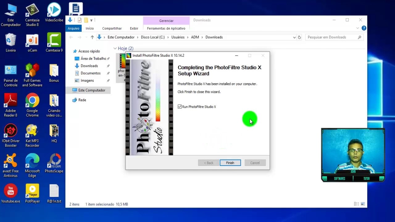 Como Baixar e Instalar o PhotoFiltre Studio X