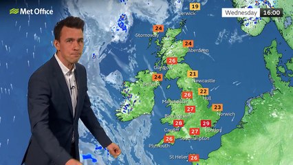 Wednesday afternoon forecast 14/06/23