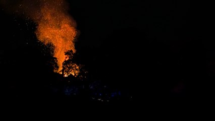 Blaze at the former Taxal Lodge School in Whaley Bridge