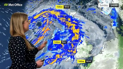 Sunday afternoon forecast 21/01/24