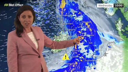 Met Office Tuesday evening weather forecast 20/02/2024