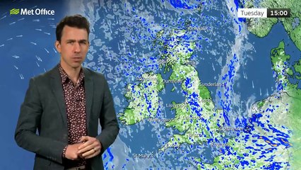 Met Office Tuesday afternoon weather forecast 16/04/2024