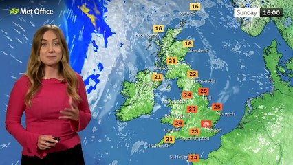 Met Office Sunday morning weather forecast 28/07/2024