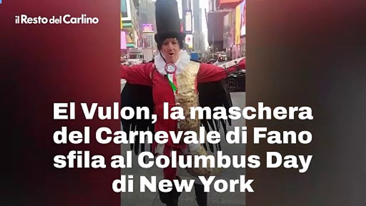 El Vulon, la maschera del Carnevale di Fano sfila al Columbus Day di New York. Il video