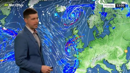 Met Office Monday afternoon weather forecast 08/04/2024