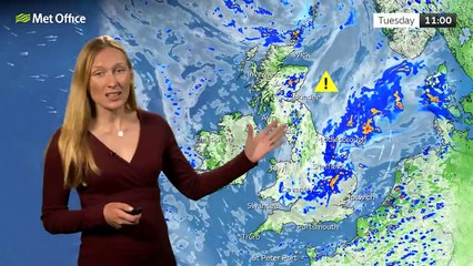 Met Office Tuesday morning weather forecast 16/07/2024