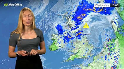Met Office Wednesday Afternoon Weather Forecast 10/07/2024