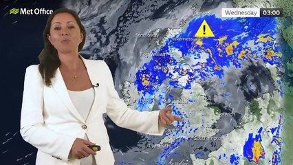 Met Office Tuesday Evening Weather Forecast 09/07/2024