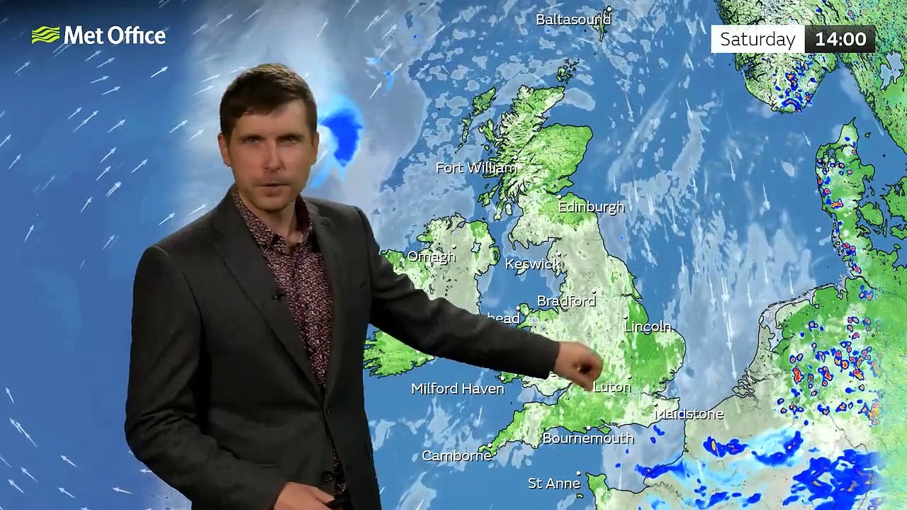 Met Office Friday Evening Weather Forecast 31/05/2024