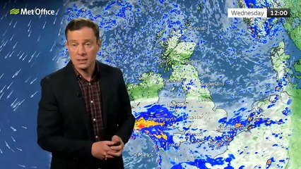 Met Office Wednesday morning weather forecast 25/09/2024