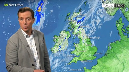 Met Office Tuesday Morning Weather Forecast 25/06/2024