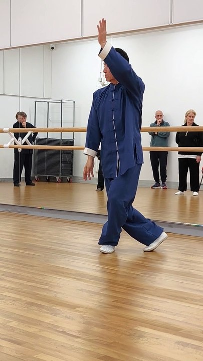 Démonstration de Maître Zhang avec un mélange de tai ji Xinyl, Chen et Yang