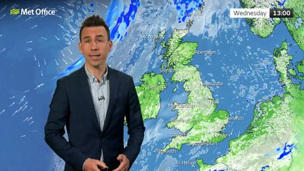 Met Office Wednesday Afternoon Weather Forecast 19/06/2024