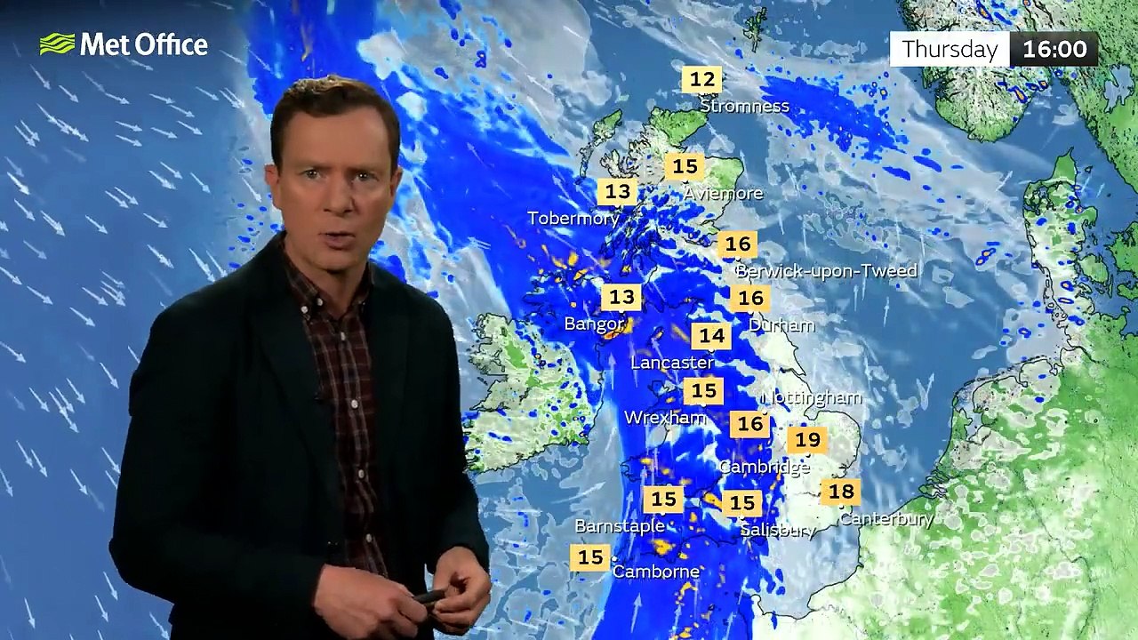 Met Office Thursday afternoon weather forecast 13/06/2024