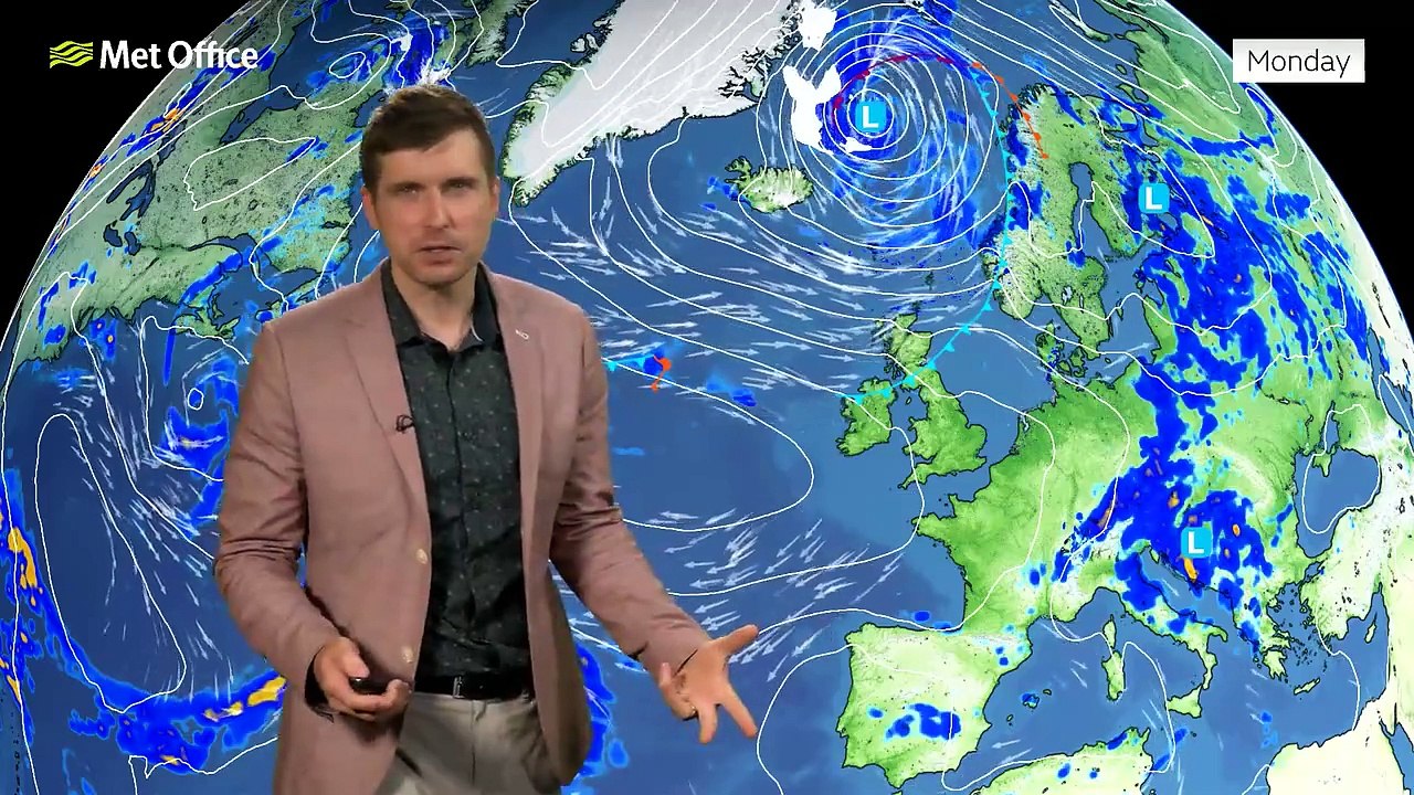 Met Office Monday afternoon afternoon weather forecast 03/06/2024