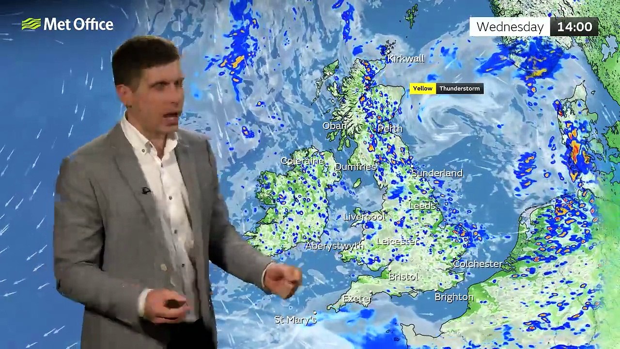 Met Office Tuesday Evening Weather Forecast 28/05/2024