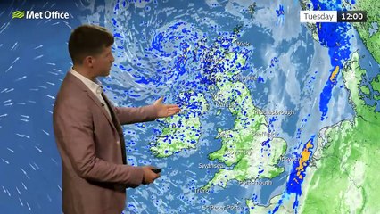 Met Office Tuesday morning weather forecast 20/08/2024