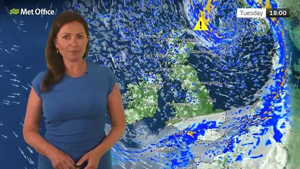 Met Office Tuesday Evening Weather Forecast 10/09/24