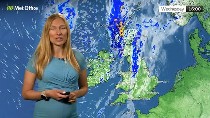 Met Office Wednesday Afternoon Forecast 28/08/24