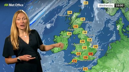 Met Office Wednesday Afternoon Forecast 18/09/2024