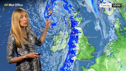 Met Office Monday evening weather forecast 12/08/2024