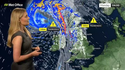 Met Office Sunday afternoon weather forecast 11/08/2024