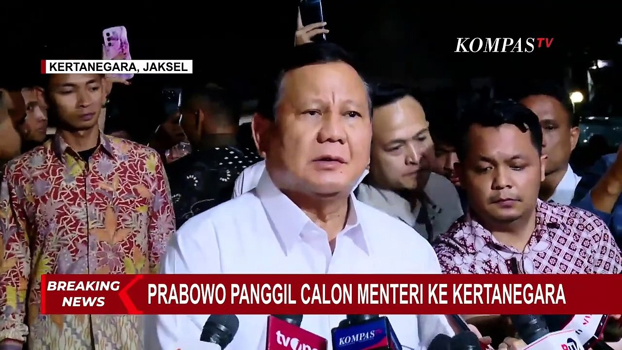 Pernyataan Prabowo Subianto usai Panggil Calon Menteri di Kertanegara: Semua Menyatakan Sanggup