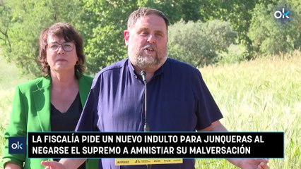 La Fiscalía pide un nuevo indulto para Junqueras al negarse el Supremo a amnistiar su malversación