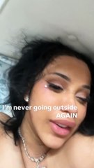 ¡Cardi B ebria a un mes de haber dado a luz!