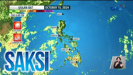 Easterlies at localized thunderstorms, magpapaulan sa bansa | Saksi