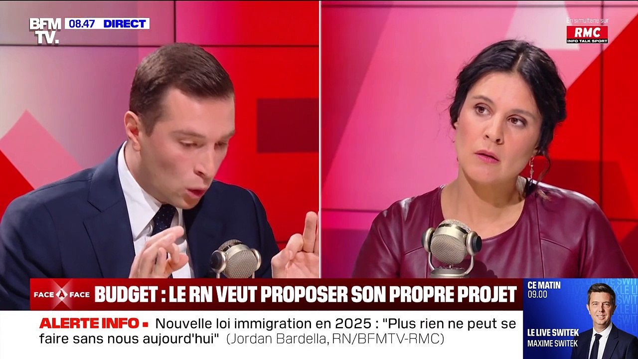 Tensions entre Apolline de Malherbe et Jordan Bardella sur BFMTV
