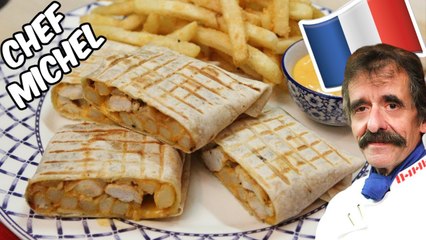 Frites maison et sauce fromagère