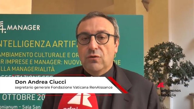 Imprese, Ciucci (Fondazione Vaticana RenAIssance): Trasformazione tecnologica richiede anche approccio umanista non solo scientifico”