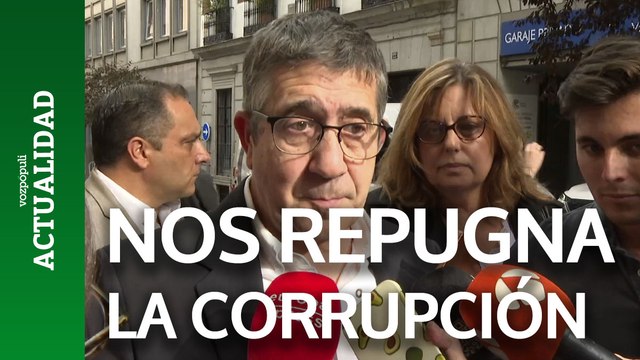 Patxi López tras la imputación de Ábalos: a los socialistas nos repugna la corrupción
