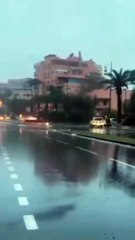 أمطار الخير بمدينة مراكش المغربية