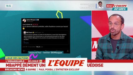 Kylian Mbappé dénonce des «fake news» - Foot - Bleus