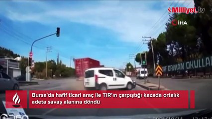 Bursa'da korkunç kaza! Ortalık savaş alanına döndü