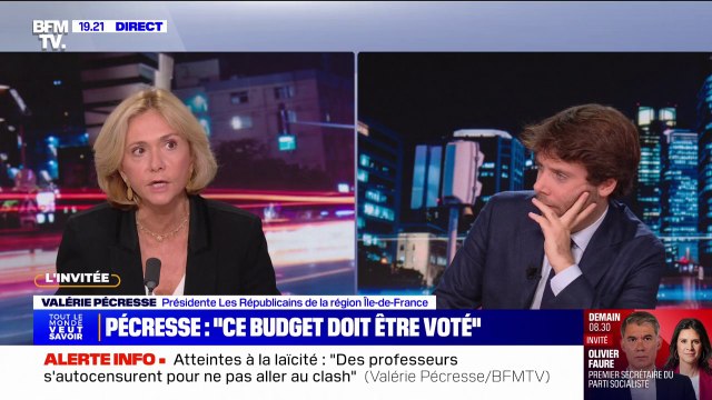 Budget 2025: L'État doit arrêter de vouloir tout faire , assure Valérie Pécresse