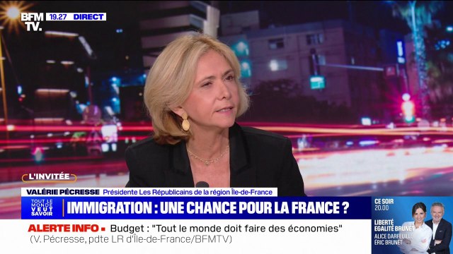 Loi immigration: Nous sommes en immigration subie , déclare Valérie Pécresse (LR)