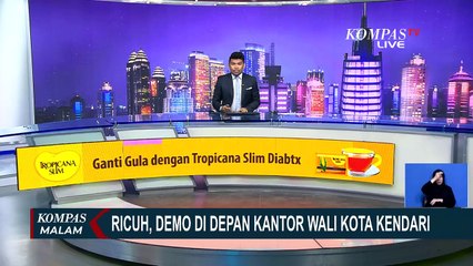 Ricuh Demo di Depan Kantor Wali Kota Kendari, Pendemo dan Petugas Bentrok