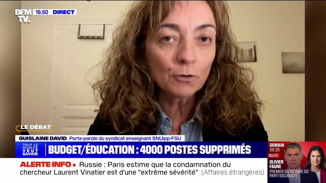 On est en difficulté : Guislaine David (SNUipp-FSU) évoque l'alerte sociale déposée par les syndicats enseignants sur le budget 2025