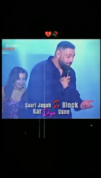 Sari Jaga se Block Kr Diya Usne By Badshah Singer #block #badshahsong #badshah #performance #shorts