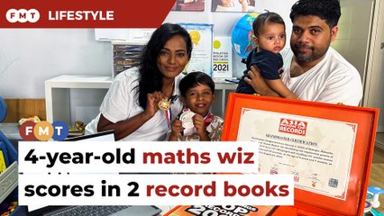 4-year-old maths wiz makes his mark in 2 record books