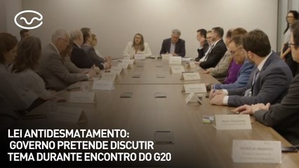 Lei antidesmatamento: governo pretende discutir tema durante encontro do G20