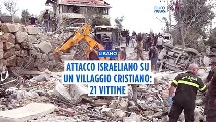 Libano: raid israeliano uccide 21 persone in villaggio a maggioranza cristiana