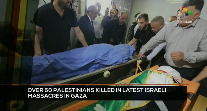 FTS 14:30 14-10: Latest Israeli massacres in Gaza have left more than 60 Palestinians dead