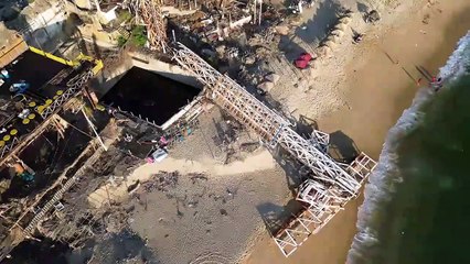 A un año del huracán Otis, así se veía desde el cielo
