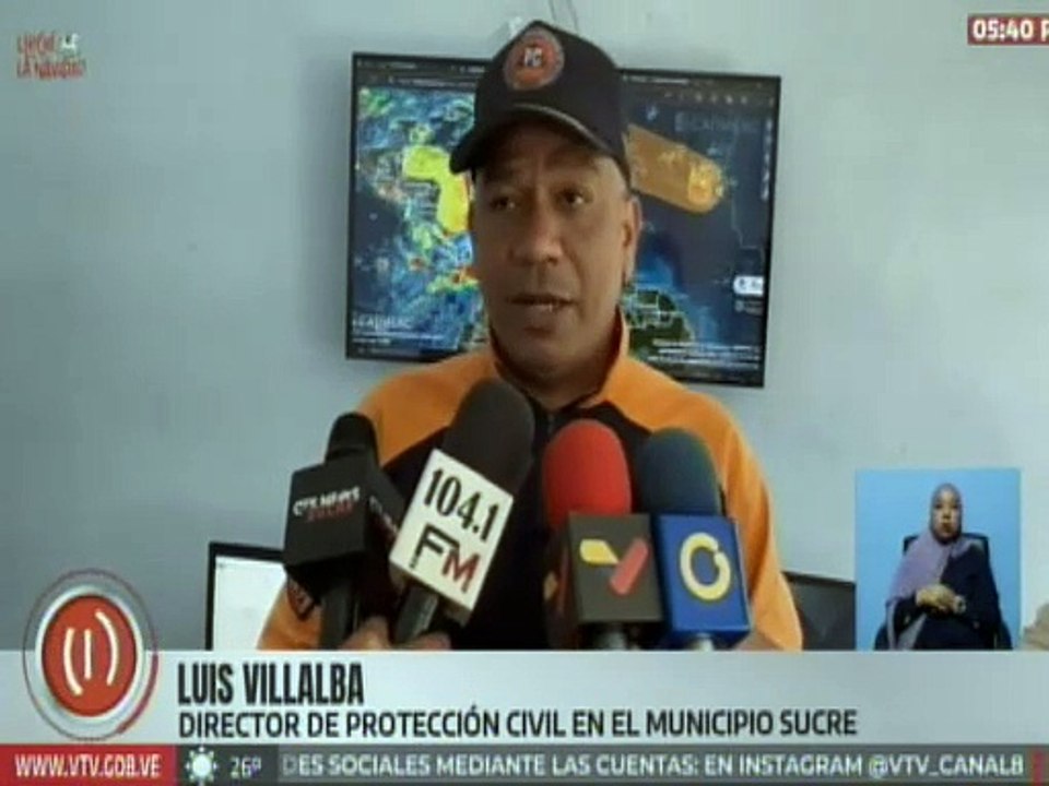Protección Civil del estado Sucre anuncia fuertes precipitaciones en el oriente del país