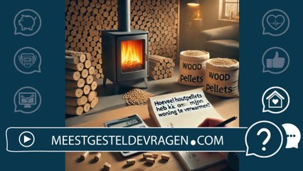Hoeveel houtpellets heb ik nodig om mijn woning te verwarmen